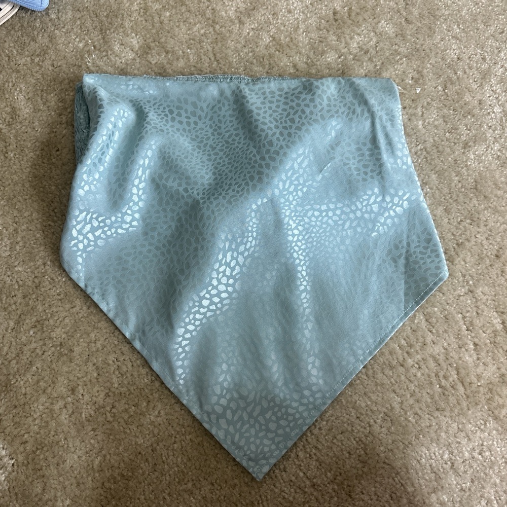 Light Blue Patterned Bandana